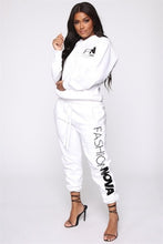 Load image into Gallery viewer, RAISEVERN Two Piece Set 2019 New Autumn Tracksuit For Women Suit For Office Lady Loose Casual Women Sports Suit Plus Size