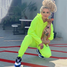 Load image into Gallery viewer, RAISEVERN Two Piece Set 2019 New Autumn Tracksuit For Women Suit For Office Lady Loose Casual Women Sports Suit Plus Size