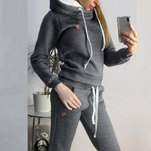 Load image into Gallery viewer, 2019 New Autumn Winter Women Tracksuit Female Two Piece Sets Long Sleeve Pullover Jackets And Pants  Warm Outfits Suit