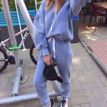 Load image into Gallery viewer, 2019 New Autumn Winter Women Tracksuit Female Two Piece Sets Long Sleeve Pullover Jackets And Pants  Warm Outfits Suit