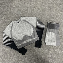 Load image into Gallery viewer, Women Yoga Set Running Seamless Gym Leggings + top Sport Suit Sportswear High Waist Fitness Legging Workout Yoga Suit AJISSI