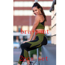 Load image into Gallery viewer, 2020 New Women Yoga Sports Bras Tops and Pants Sets Zipper Tracksuits Outfits Sportswear Jogging Suit Sweatpants Sport Jogger