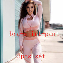 Load image into Gallery viewer, 2020 New Women Yoga Sports Bras Tops and Pants Sets Zipper Tracksuits Outfits Sportswear Jogging Suit Sweatpants Sport Jogger