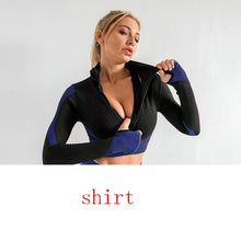 Load image into Gallery viewer, 2020 New Women Yoga Sports Bras Tops and Pants Sets Zipper Tracksuits Outfits Sportswear Jogging Suit Sweatpants Sport Jogger