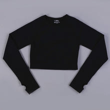 Load image into Gallery viewer, Women 2pcs Seamless Yoga Set Sport Suit Gymwear Workout Clothes Long Sleeve Gym Crop Top High Waist Leggings Fitness Sports Wear
