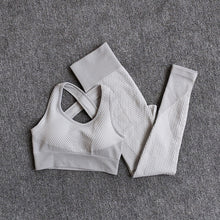 Load image into Gallery viewer, Women Fitness Sport Yoga Suit Seamless Women Yoga Sets Long Sleeve Yoga Clothing Female Sport Gym Suits Wear Running Clothes