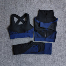 Load image into Gallery viewer, Women Fitness Sport Yoga Suit Seamless Women Yoga Sets Long Sleeve Yoga Clothing Female Sport Gym Suits Wear Running Clothes