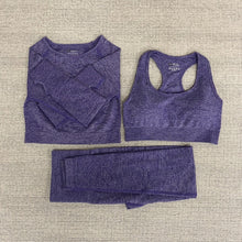 Load image into Gallery viewer, 5pcs Women Vital Seamless Yoga Set Workout Sport Wear Gym Clothes Short / Long Sleeve Crop Top High Waist Sports Leggings Suit