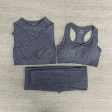 Load image into Gallery viewer, 5pcs Women Vital Seamless Yoga Set Workout Sport Wear Gym Clothes Short / Long Sleeve Crop Top High Waist Sports Leggings Suit