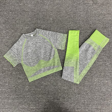 Load image into Gallery viewer, Seamless Women Yoga Set Long Sleeve Top High Waist  Sport Leggings Gym Clothes  Sport Suit short Gym Suit Fitness Sets for Women