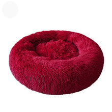Load image into Gallery viewer, Cat bed 6 Sizes Round Plush Cat Bed House Cat Mat Winter Warm Sleeping Cat Nest Soft Dog Basket Pet Cushion Portable Supplies