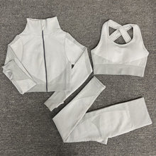 Load image into Gallery viewer, Seamless  Women Yoga Sets Female Sport Gym suits Wear Running Clothes women Fitness Sport Yoga Suit Long Sleeve yoga clothing