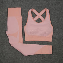 Load image into Gallery viewer, Seamless Women Yoga Sets Female Sport Gym Suits Wear Running Clothes Women Fitness Sport Gym Set Women Long Sleeve Yoga Clothing