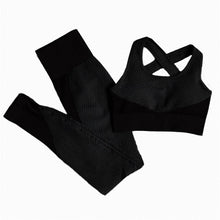 Load image into Gallery viewer, Women Seamless Yoga Sets 2Pcs/3Pcs Women&#39;s Zipper Tracksuit Long Sleeve +Sport Bra+Leggings Sports Suits Fitness Suits S-XL Size