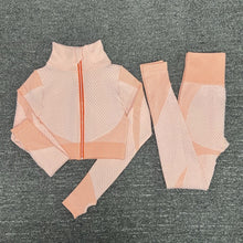 Load image into Gallery viewer, Seamless  Women Yoga Sets Female Sport Gym suits Wear Running Clothes women Fitness Sport Yoga Suit Long Sleeve yoga clothing