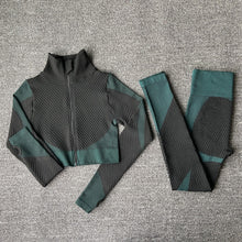Load image into Gallery viewer, Seamless  Women Yoga Sets Female Sport Gym suits Wear Running Clothes women Fitness Sport Yoga Suit Long Sleeve yoga clothing