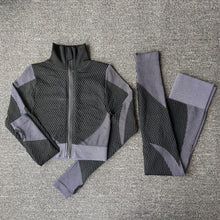 Load image into Gallery viewer, Seamless  Women Yoga Sets Female Sport Gym suits Wear Running Clothes women Fitness Sport Yoga Suit Long Sleeve yoga clothing