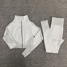Load image into Gallery viewer, Seamless  Women Yoga Sets Female Sport Gym suits Wear Running Clothes women Fitness Sport Yoga Suit Long Sleeve yoga clothing