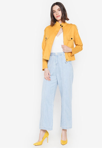 Spring Fling Garterized Flare Jeans